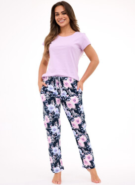 Dámske pyžamové nohavice Cornette 690/48 3XL-5XL tmavě modrá 4XL