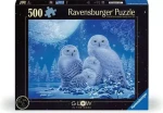 Ravensburger Svietiace puzzle Sovy za úsvitu mesiaca