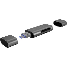 ICY BOX IB-CR200-C, SD/microSD USB 2.0 Card Reader mit Type-C® & -A und Micro-B Anschlüs USB flash disk USB-C® USB 2.0 antracit (matný); IB-CR200-C