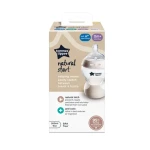 Tommee Tippee Natural Start Samosterilizační Dojčenská Fľaša s ANTI-COLIC cumlíkom Pomalý Prietok 260 ml 0m+ (422871)