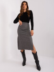 Sukňa LK SD 509400.87P šedá čierna S