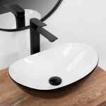 REA - Umývadlo na dosku Royal Mini Black White REA-U0538