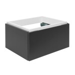 Kúpeľňová skrinka s krycou doskou SAT Feel 60x30x46 cm antracit mat SATFEEL60ANTD SATFEEL60ANTD