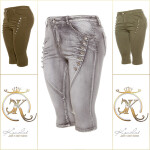 Curvy Girls Size! Trendy Capri Jeans knee-length