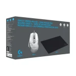 Logitech G502 X biela + podložka G240 / drôtová herná myš / 12000dpi / USB (991-000490)
