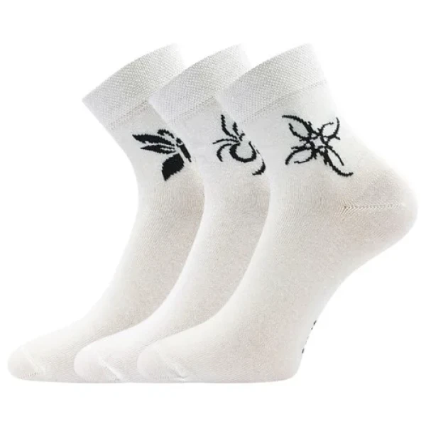 BOMA ponožky Tatoo mix-biele 3 páry 35-38 102114
