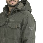 Bushman Pánska prechodná bunda Hendrik, tmavá khaki XXXL
