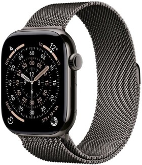 Apple Watch 11 GPS + Cellular 46mm Srokove Titanium Milanese Loop M/L Grafitový (MFD44MP/A)