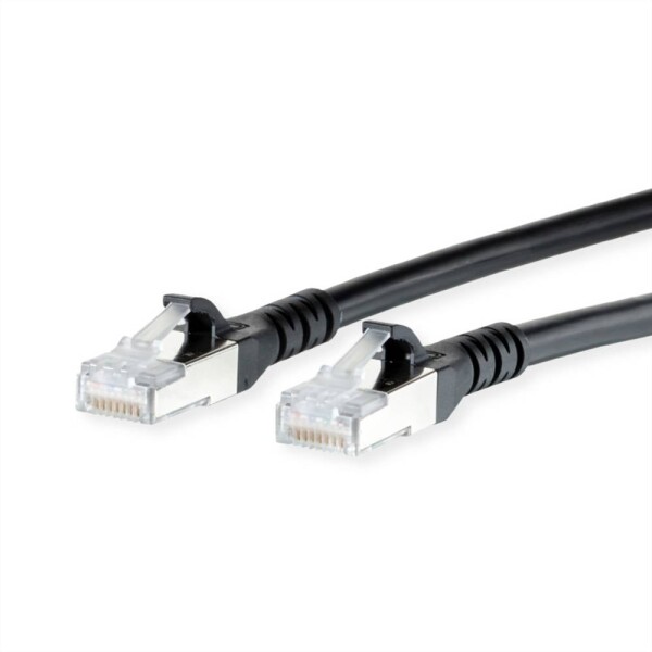Metz Connect 130845H000-E RJ45 sieťové káble, prepojovacie káble CAT 6A S/FTP 80.00 m čierna dvojžilový tienený, bez halogénov, samozhášavý 1 ks; 130845H000-E
