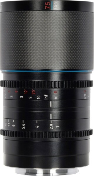 Sirui Sirui Anamorphic Lens Saturn 75mm T2.9 1.6x Carbon Fiber Full Frame RF-Mount (Neutral Flare)
