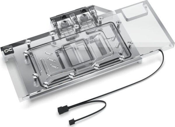 Alphacool Eisblock Aurora Radeon RX 7800 XT RE z backprokove - Acryl + Nickel