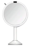 Simplehuman Kozmetické zrkadlo Sensor TRIO / LED osvetlenie/ 1x/5x/10/ dobíjací/ biela nerez (ST3038)