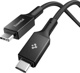 Spigen EB24015CC Essential USB C na USB C 240W kábel 1.5m čierna / USB 4.0 (ACA10423)