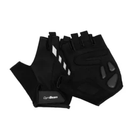 Cyklistické rukavice Half-Finger - GymBeam (S, čierna) (104665-1-S)