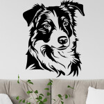 Veselá Stena Samolepka Border kólia Farba: růžová, Veľkosť: 60 x 48 cm
