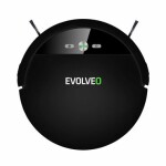 Evolveo RoboTrex H6 čierna / robotický vysávač / 2600 mAh / 62 db / HEPA / stieranie vodou / stanica / ovládač (ROB RTX-H6-BK)