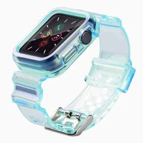 Hurtel Silicone Strap Set pre Apple Watch 38 mm modrá / Remienok