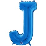 Nafukovací balónek písmeno J modrá 66 cm - Grabo - Grabo