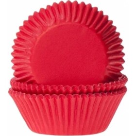 Papierový košíček na muffiny červený 50 ks