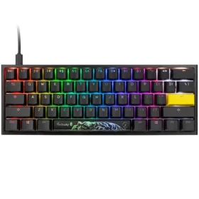 Ducky One 2 Pro Mini Gaming Tastatur Cherry MX-Red čierna / herná klávesnica / podsvietenie / drôtová USB-C / US (DKON2061ST-RUSPDAZT2)