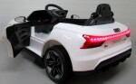 Mamido Elektrické autíčko Audi E-Tron GT v bielej farbe s EVA kolesami a diaľkovým ovládaním