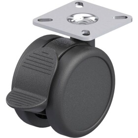Blickle 845015 dvojité plastové otočné pojazdové koliesko; 845015