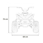 Mamido Detská elektrická štvorkolka McLaren Racing MCL 35 šedá