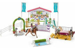 Schleich Horse Club 42440 Turnajové závodisko s koníkmi a ošetrovateľkami s pohyblivými kĺbmi