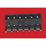 Molex vstavaná zásuvková lišta (štandardná) 448120016 1 ks Tube; 448120016