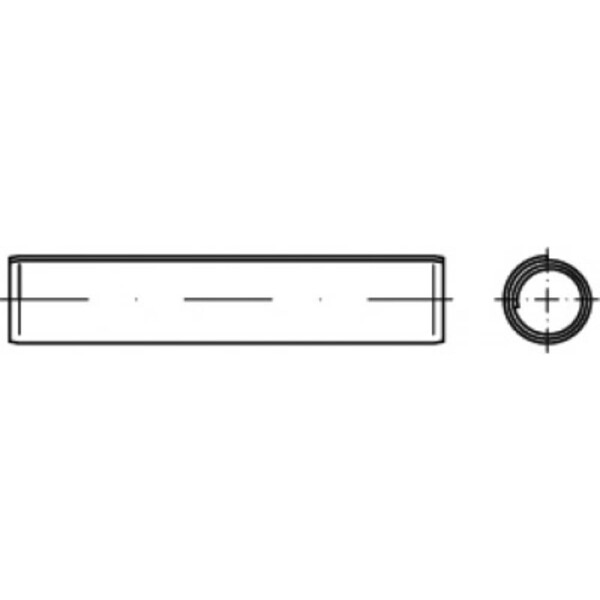TOOLCRAFT TO-5439498 špirálové upínacie kolíky pružinová ocel 500 ks; TO-5439498