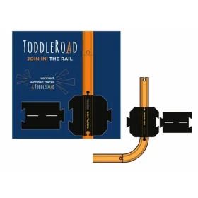 TODDLEROAD 2195 ŽELEZNIČNÝ PREJAZD S CESTOU - flexibilná cesta - 2 silikónové puzzle diely