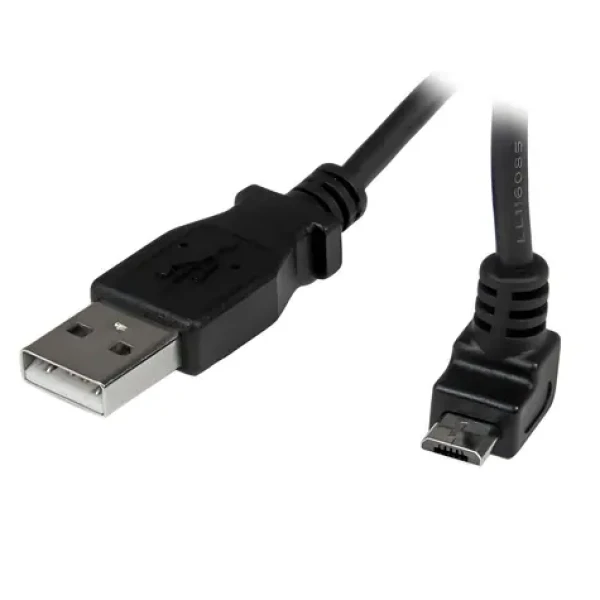 StarTech USB-A - Micro-USB lomený čierna / Nabíjací kábel / 2 m / 480 Mbit/s (USBAUB2MU)