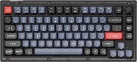 Keychron Keychron - V1 QMK Custom Mechanical Keyboard - Klawiatura mechaniczna Frosted Black Keychron K Pro Brown Fully Assembled Knob