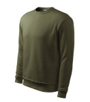 Essential mikina s kapucňou pánska/detská vojenská 2XL