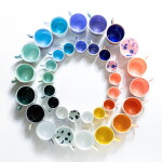 Studio Arhoj Porcelánový hrnček s uškom Thistle 300 ml