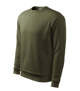 Essential mikina s kapucňou pánska/detská vojenská 2XL