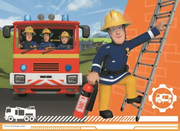 Trefl - Puzzle - Požiarnik Sam: Pripravenie do akcie