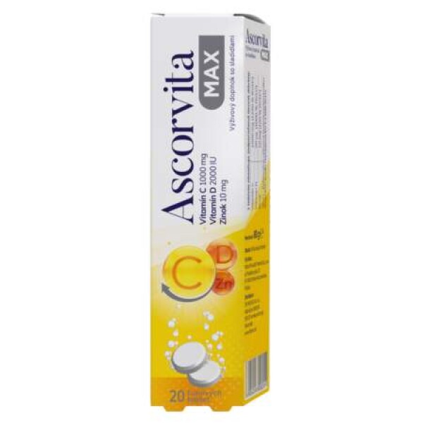 ASCORVITA Max 20 šumivých tabliet