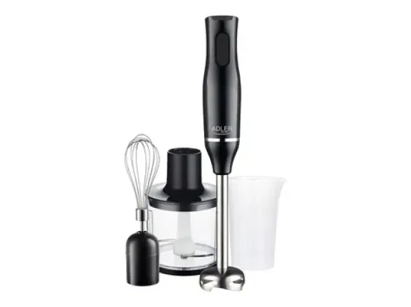 Adler AD 4620 čierna / Ručný mixér / 500W / 2 rýchlosti / miešanie / miesenie / smoothie / šľahanie / krájanie (AD 4620b)