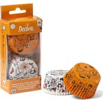 Košíčky na muffiny Halloween tekvica a duchovia 36 ks 5x3 cm - Decora