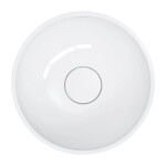 OMNIRES - SHELL M+ umývadlo na dosku, O35 cm, biela lesk SHELL350UNBP