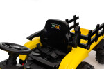 Mamido Mamido Detský elektrický traktor s vlečkou 12V 7Ah žltý