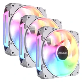 COUGAR Apolar 120 ARGB Reverse Blade biela, 3 ks / Ventilátor / 120 mm / 75,4 CFM / PWM / ARGB (CF-ARW12HW3-RGB)