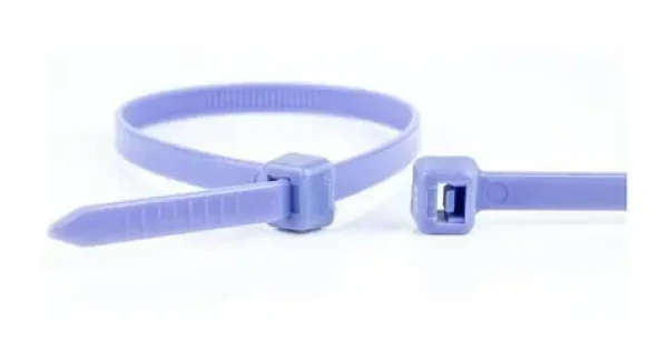 WKK sťahovacia páska 200x3,6 mm fialová / Káblová sťahovacia páska / rozoberateľná / 100 ks (110124771)