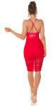 Soo Sexy! Koucla strap Minidress with Mesh Detail red Einheitsgroesse