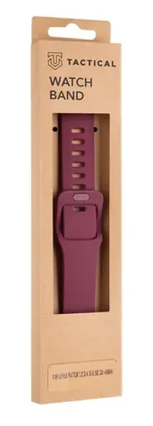 Tactical 793 Silikónový Remienok s Prackou pre Apple Watch 38 amp; 40mm Wine červená (8596311138904)