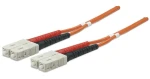 Intellinet oranžová / Optický kábel SC - SC / Multimód OM2 / Duplex / 2m (470018)