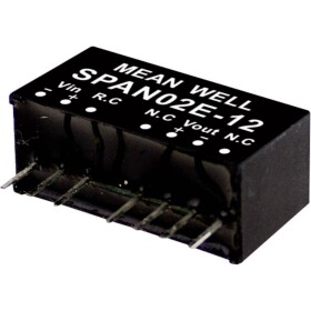 MEAN WELL SPAN02B-03 DC / DC menič napätia, modul 500 mA 2 W Počet výstupov: 1 x; SPAN02B-03