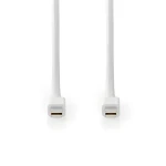 Nedis Mini DisplayPort 1.4 biela / Kábel / Mini DisplayPort - Mini DisplayPort / 48 Gbps / 2 m (CCGB37504WT20)
