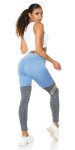 Sexy Leggings Overknees Style blue L/XL